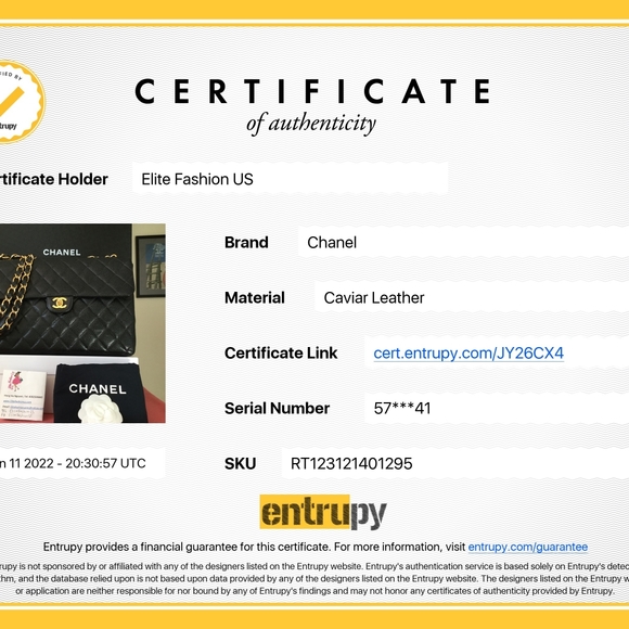 Chanel classic single flap black caviar gold hw bag jumbo - Picture 14 of 14